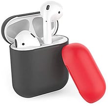 Чехол для наушников AhaStyle Silicone Duo Case Navy Blue/Red (X0023OAR91) for AirPods