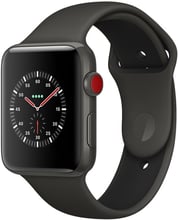 Apple Watch Series 3 Edition 42mm GPS+LTE Gray Ceramic Case with Gray/Black Sport Band (MQKE2)