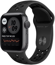 Apple Watch Series 6 Nike 40mm GPS Space Gray Aluminum Case with Anthracite / Black Nike Sport Band (M00X3)