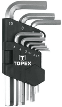 Набор шестигранных ключей Topex 35D955