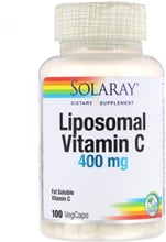 Solaray Liposomal Vitamin C 400 mg 100 Veg Caps Витамин C липосомальный