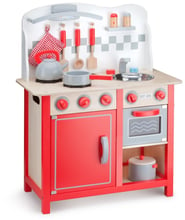 Детская кухня New Classic Toys серия Bon Appetit DeLuxe красная (11060)