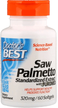 Doctor's Best, Saw Palmetto, Standardized Extract with Euromed, 320 mg, 60 Softgels (DRB-00082)
