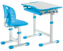 Комплект FunDesk Парта и стул-трансформеры Piccolino III Blue