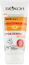 Біокон Проблемная кожа Средство 3в1 Суперочищение (гель для умывания + скраб + маска) 175 ml