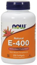NOW Foods Vitamin E-400 IU MT Softgels 250 caps