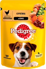 Влажный корм Pedigree для взрослых собак Курица и овощи в соусе 100г (5900951017322)