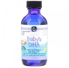 Nordic Naturals Baby's DHA with Vitamin D3 2 fl oz (60 ml) Жидкий рыбий жир для детей+D3