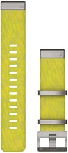 Garmin MARQ QuickFit 22m Jacquard Weave Nylon Strap Yel/Green (010-12738-23)