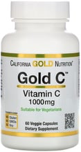 California Gold Nutrition Gold C, Vitamin C, 1,000 mg, 60 Veggie Capsules