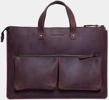INCARNE Handmade Leather Bag-cover Brave Brown for MacBook Air 15" M3 | M2 (2024 | 2023)