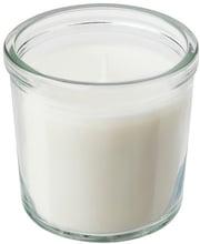 Ароматическая свеча в стекле ІКЕА Adlad 20 часов Белый (50502103)