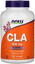 Now Foods CLA Конъюгированная линолевая кислота 800 мг 180 капсул