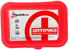 Аптечка Poputchik Медицинская универсальная пластиковый футляр красная (02-022-П)