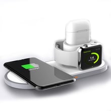 BeCover Wireless Charging BC-W33 15W White (704087) for Apple iPhone, Apple Watch and Apple AirPods