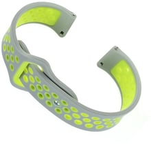 Becover Sport Band Vents Style Gray/Green for Xiaomi iMi KW66/Mi Watch Color/Watch S1 Active/Haylou LS01/LS05 (705807)