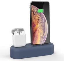 AhaStyle Dock Stand Navy Blue (AHA-01550-NBL) for Apple iPhone and Apple AirPods