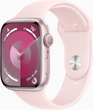 Apple Watch Series 9 45mm GPS Pink Aluminum Case with Pink Sport Band - M/L (MR9H3)