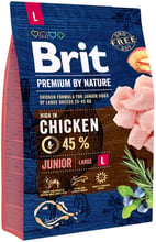 Сухий корм Brit Premium Dog Junior L для цуценят великих порід 3 кг (8595602526420)