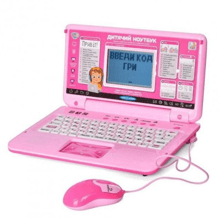 Интерактивный обучающий детский ноутбук Limo Toy (SK7443) розовый