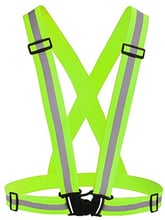 Светоотражающий пояс-жилет для велосипедистов UFT Refcoat Green