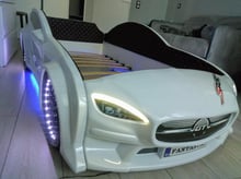Детская кровать машина Fantasy Mersedes GT белая