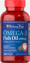 Puritan's Pride Omega-3 Fish Oil 1200 mg 200 caps