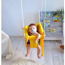 Качели детские Infancy Галетные тканевые подвесные желтый