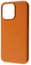 WAVE Premium Leather Edition Case with MagSafe Orange for iPhone 15 Plus