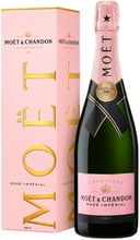 Шампанское Moet & Chandon "Rose Imperial" (сухое, розовое) 0.75л, gift box (BDA1SH-SMC075-006)