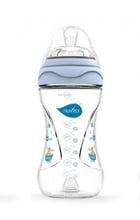 Бутылочка Nuvita для кормления Mimic 250мл. 3м+ Антиколиковая, голубая (NV6030Blue)