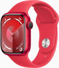Apple Watch Series 9 41mm GPS (PRODUCT) RED Aluminum Case with (PRODUCT) RED Sport Band - S/M (MRXG3)