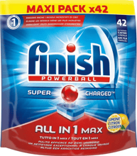 Таблетки для посудомийних машин Finish Powerball All in One MAX Lemon, 42шт (WT3498)