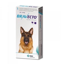 Жевательная таблетка Бравекто от блох и клещей для собак 20 - 40 кг (8713184146533)