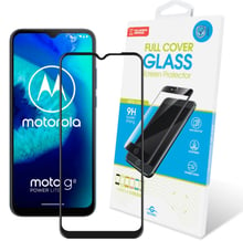 Global Tempered Glass Full Glue Black for Motorola G8 Power Lite