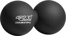 Мяч массажный 4FIZJO Lacrosse Double Ball двойной размер 6.5 x 13.5 см черный (4FJ1226)
