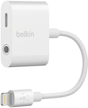 Belkin Lightning to 3.5mm + Lightning White (F8J212btWHT)