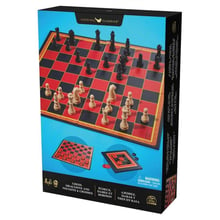 Игровой набор Spin Master Шахматы шашки и крестики-нолики (SM98377/6065336)