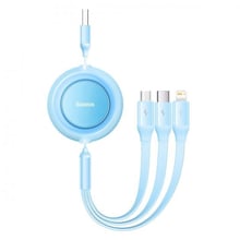 Baseus USB Cable to Micro USB/Lightning/Type-C Bright Mirror 2 Series 3.5A 1.1m Sky Blue (CAMJ010017)