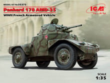 Французский бронеавтомобиль ІІ МВ Panhard 178 AMD-35Panhard 178 AMD-35, WWII French armoured vehicle(ICM35373)