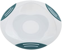 Тарелка на присоске Akuku бело-бирюзовая (A0524)