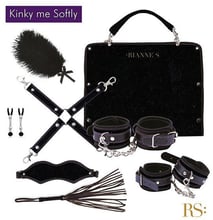 Набор для BDSM RIANNE S - Kinky Me Softly Black: 8 предметов для удовольствия