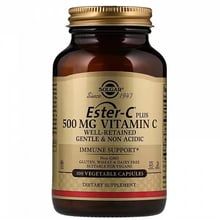 Solgar Ester-C Plus Vitamin C, 500 mg, 100 Veggie Caps Естер-С плюс Вітамін С