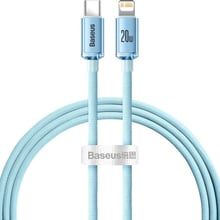 Baseus Cable USB-C to Lightning Crystal Shine Series 20W 1.2m Sky Blue (CAJY001303)