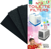 Комплект фильтров для туалета Georplast Galaxy или Roto Toilet 3 шт. 12х5.6 см