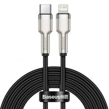 Baseus Cable USB-C to Lightning Cafule Metal PD 20W 2m Black (CATLJK-B01)