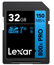 Lexar 32GB SDHC Class 10 UHS-I V10 High Performance 800x Pro (LSD0800P032G-BNNNG)