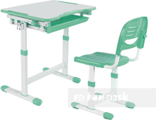 Комплект FunDesk Парта и стул-трансформеры Piccolino Green