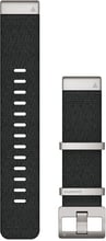 Garmin QuickFit 22mm Watch Bands Jacquard-weave Nylon Strap – Black (010-12738-21)