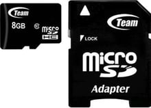 Team 8GB microSDHC Class 10 + adapter (TUSDH8GCL1003)